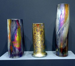 Vasen mit farbigen Lsterdekor - Kurt Eiselt